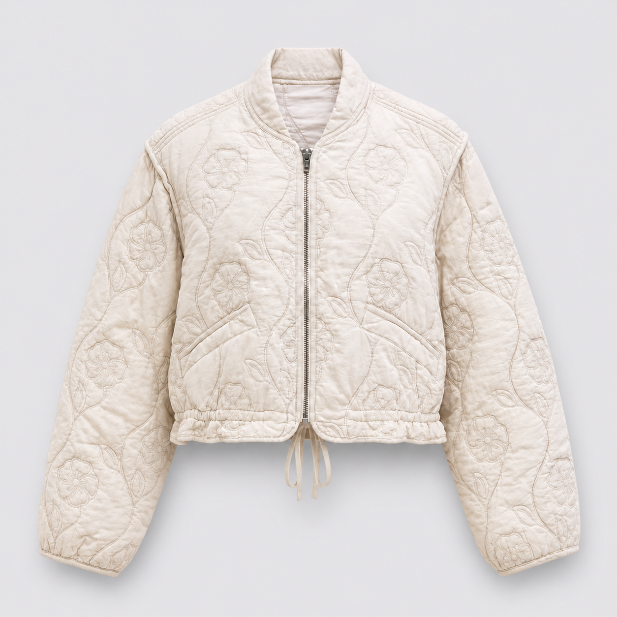 Veste matelassée écrue